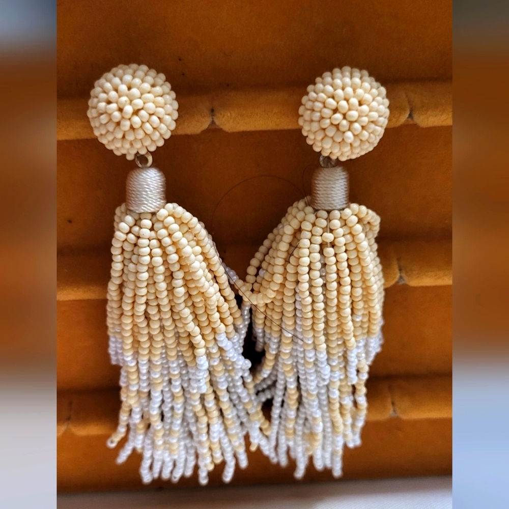 Beaded Tassel Earrings
